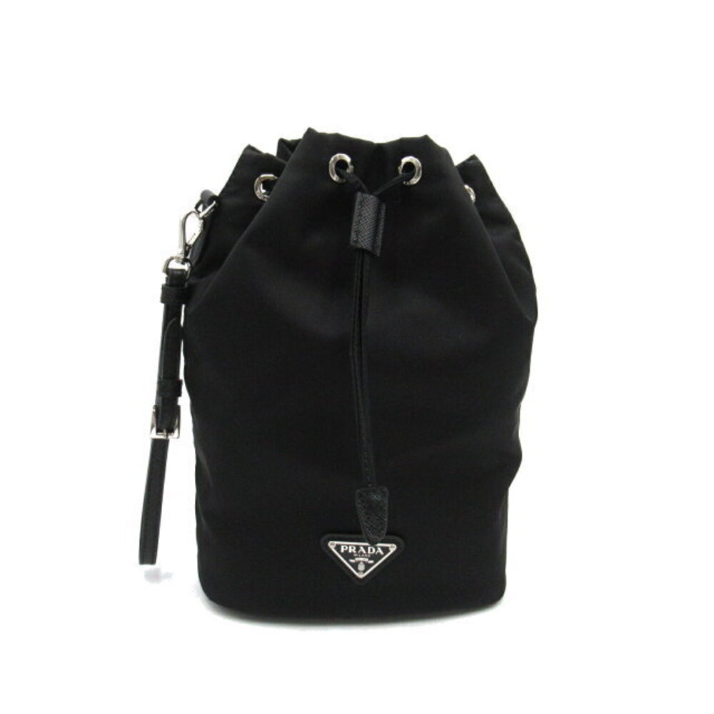 Prada Drawstring Pouch Handle Black - image 1